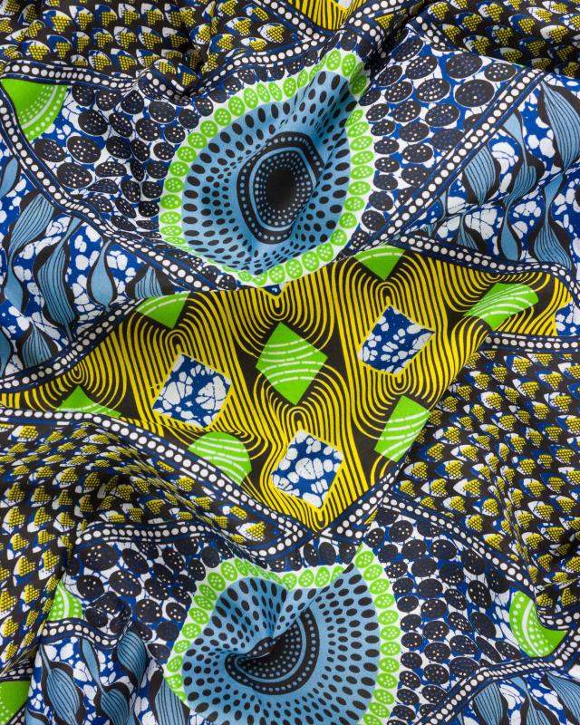 Polynesian Fabric NAHEITI Blue - Tissushop